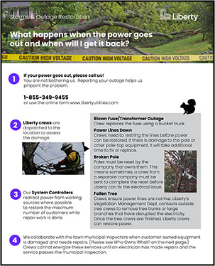 Outage & Restoration Infographic